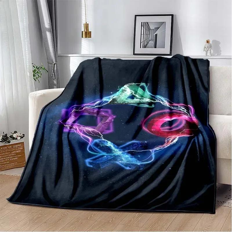 3D Cartoon Gamepad Children's Game Regional Blanket,Fashion Soft Cozy Living Room Bedroom Sofa Bed Travel Blanket Birthday Gift