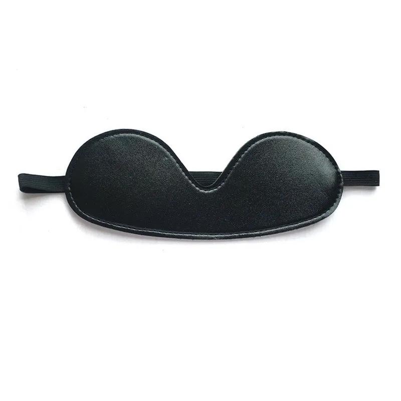 Männer Erotische Augenmaske Sexy Sklave BDSM Frauen PU Leder Einfarbig Schlafbinde Schlafbrille Erwachsenenspielzeug