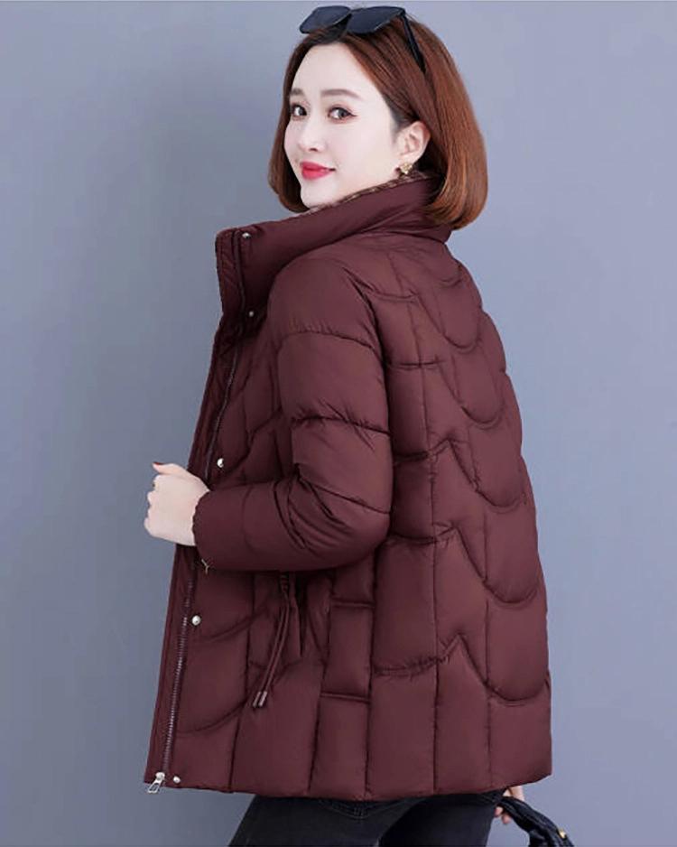 Women’s Short Windproof Thicken Warm Winter Jacket For Mom