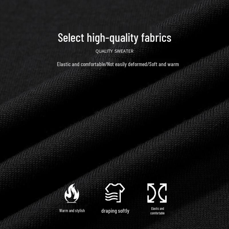 Men's Round Neck Long Sleeve Knitted Pullover