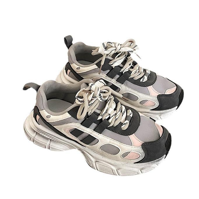 Popular Paris port style heightened platform dad shoes women's autumn 2025 new versatile student lightweight sports shoes