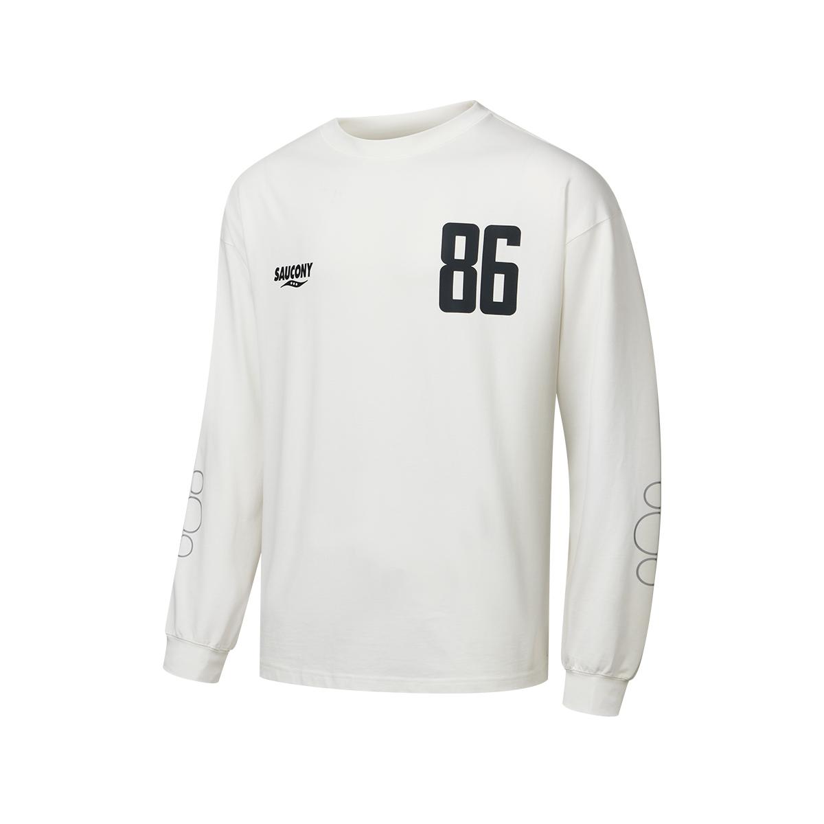 SAUCONY Пуловер с круглым вырезом, с длинными рукавами, унисекс, SA3250LT03G-WT050 S