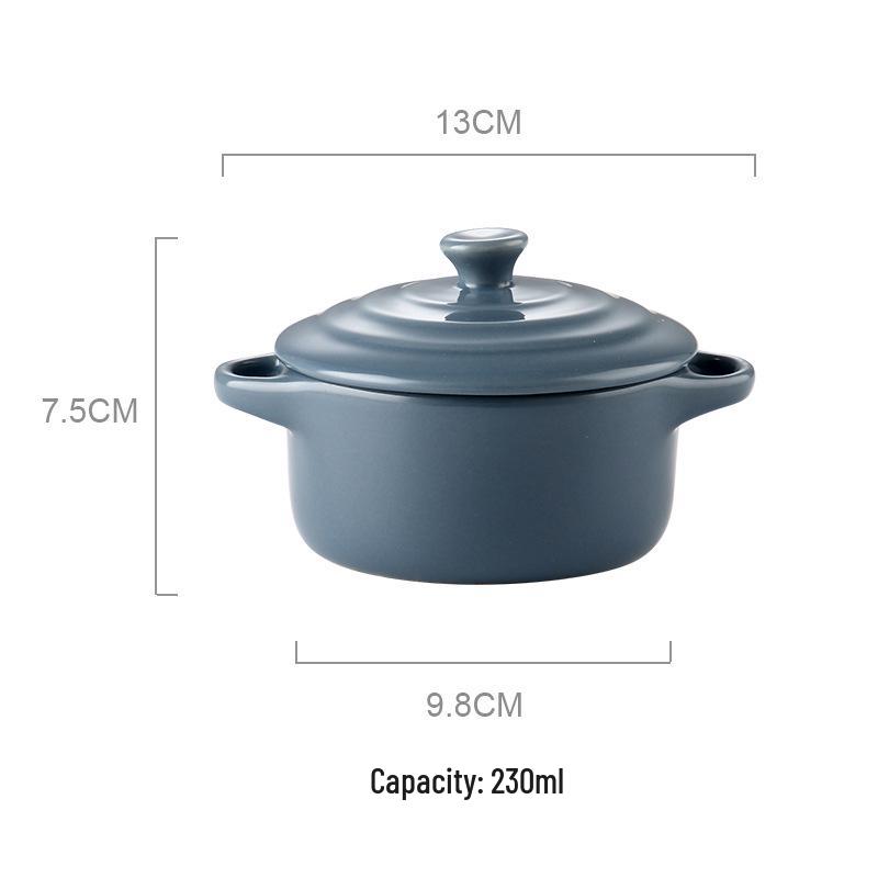 Microwave & Oven Safe Ceramic Stew Pot with Lid