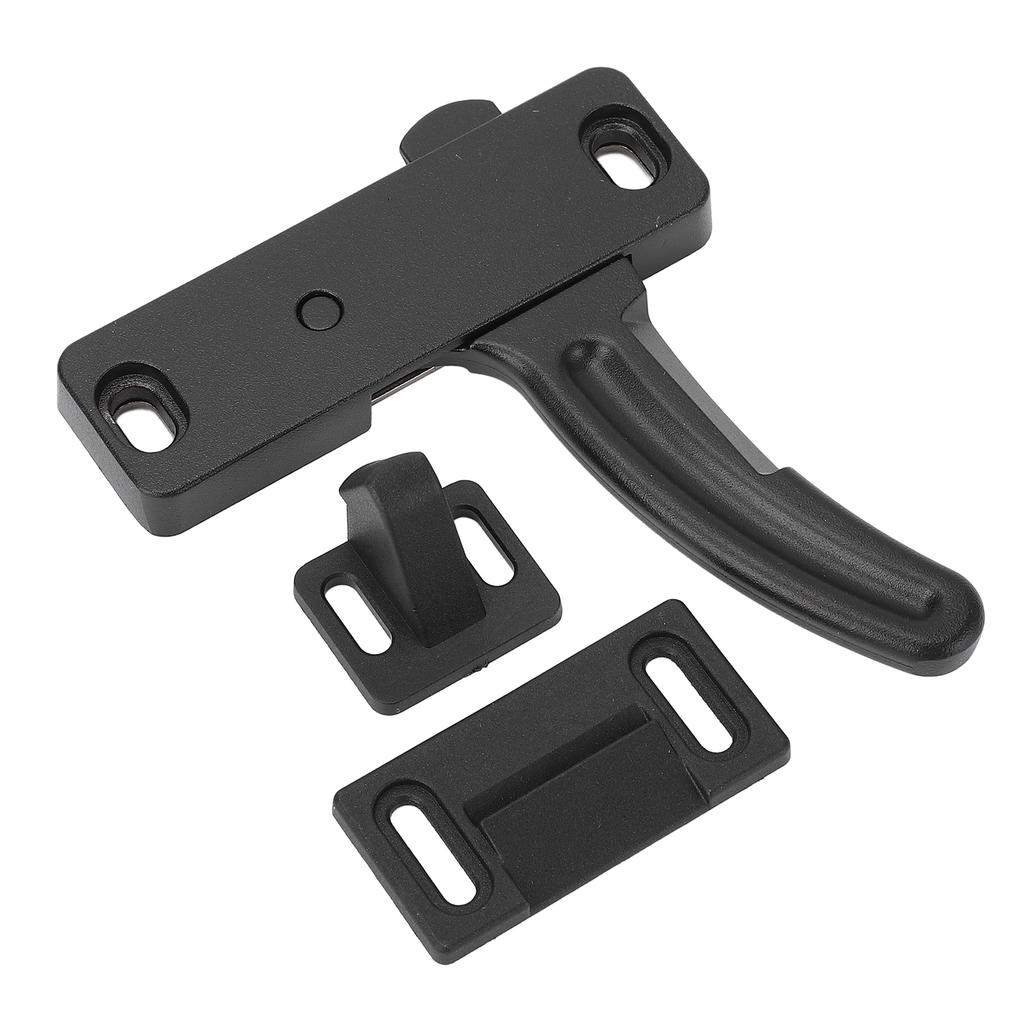 RV Screen Door Latch Metal Black Strong Construction Universal Fit Screen Door Latch and Handle Kit for Motorhomes
