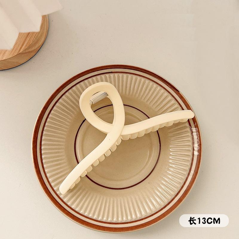 Korean Large Solid Hair Claw Elegant Hairpins Barrette Crab Hair Clips For Women Girls Square Headwear Hair Accessories Jewelry