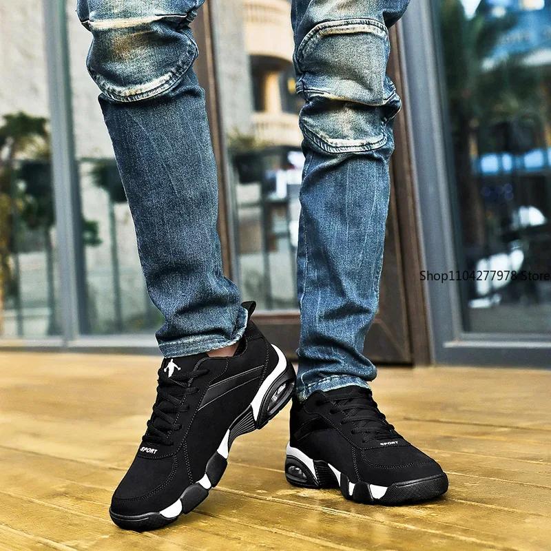 Mode 2025 Neue Herren-Sneakers Herrenschuhe Outdoor Leder Herren-Freizeitschuhe Bequeme Walking-Sneakers Tennis Herren Zapatillas Hombre