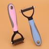 Stainless Steel Dog Trimmer Comb Double-Sided Pet Deshedding Brush Cat Comb Brushes Pet Comb  Home