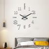 New Frameless Wall Clock Wall Mechanism Wall Decoration Digital Wall Clock DIY Home Silent Clock Living Room Office