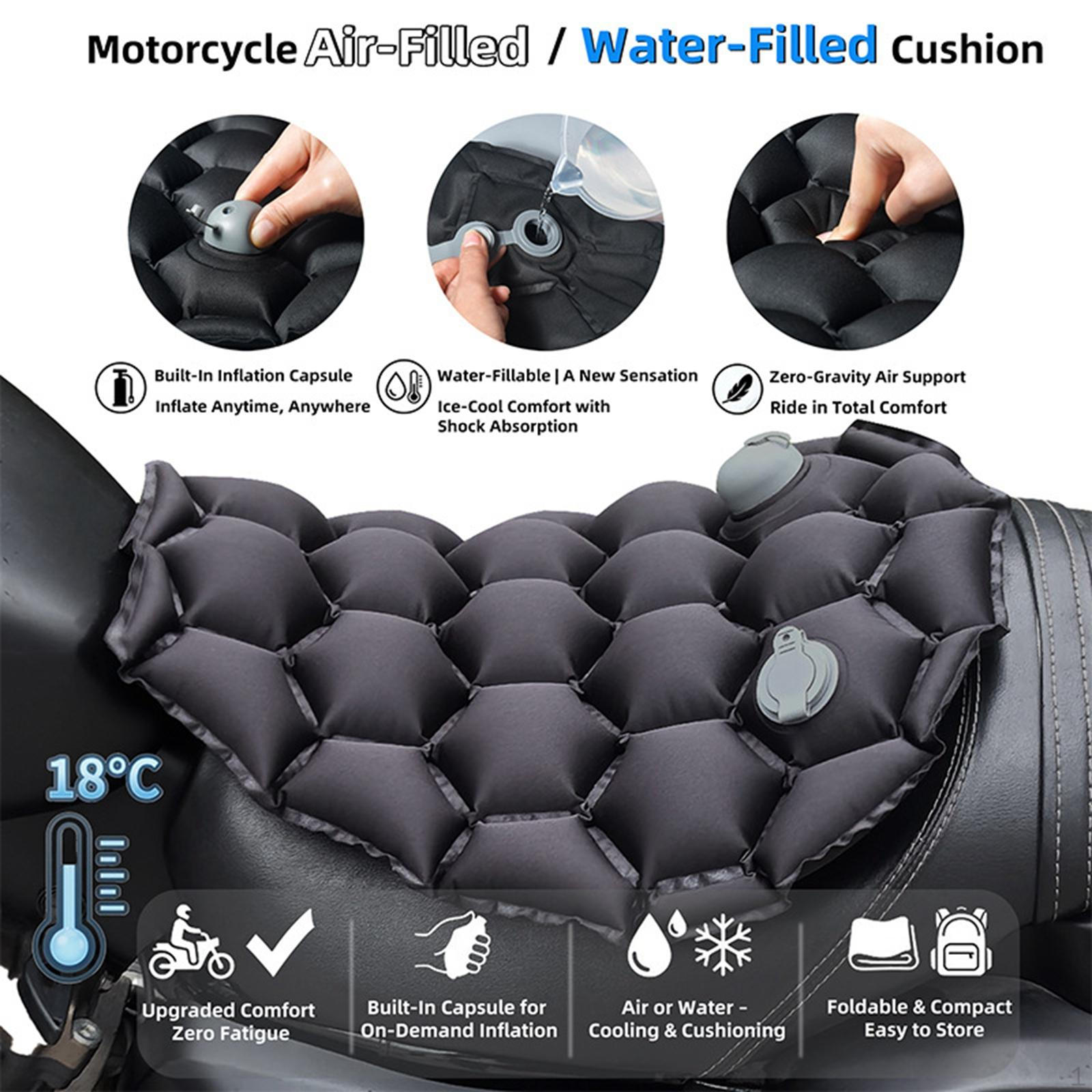 

Motorcycle Seat Cushion Pad Accessories Soft Professional Fittings Simple Installation Repair Parts