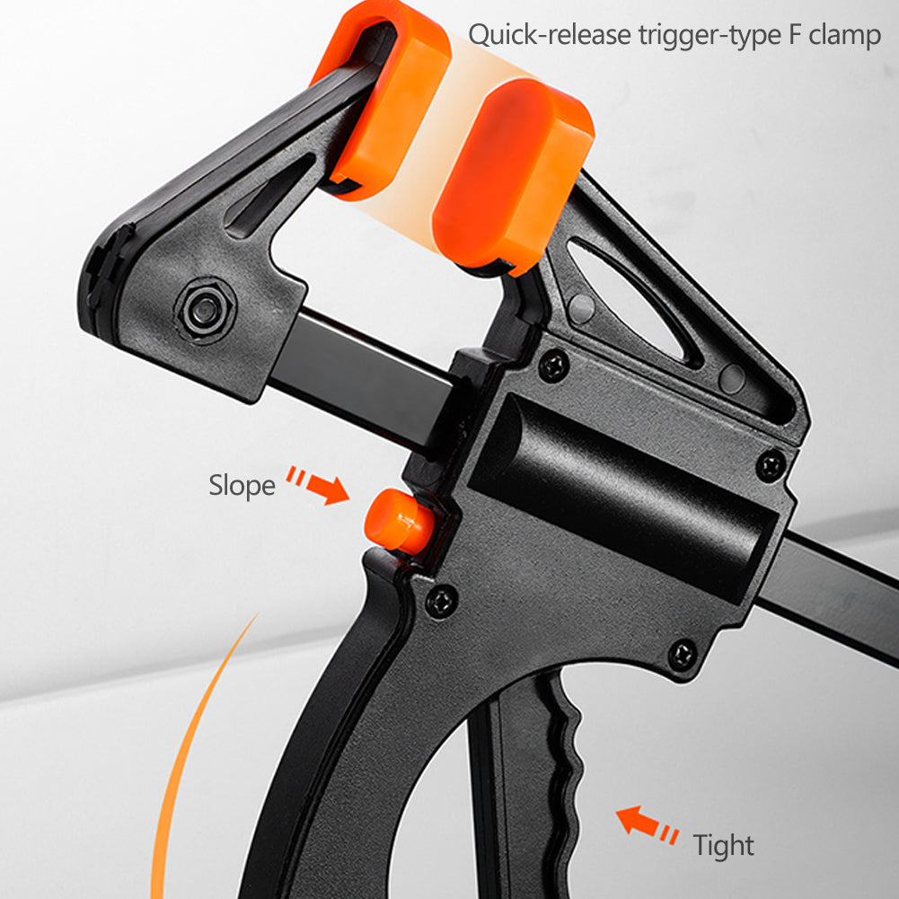 1Pc Quick Ratchet F Clamp Heavy Duty Wood Working Work Bar Clamp Clip Kit Ratchet Release Sergeants for Carpentry DIY Hand Tools