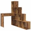 Corner Desk Reclaimed Wood Look 101.5 X 149.5 X 149.5 Cm Particleboard