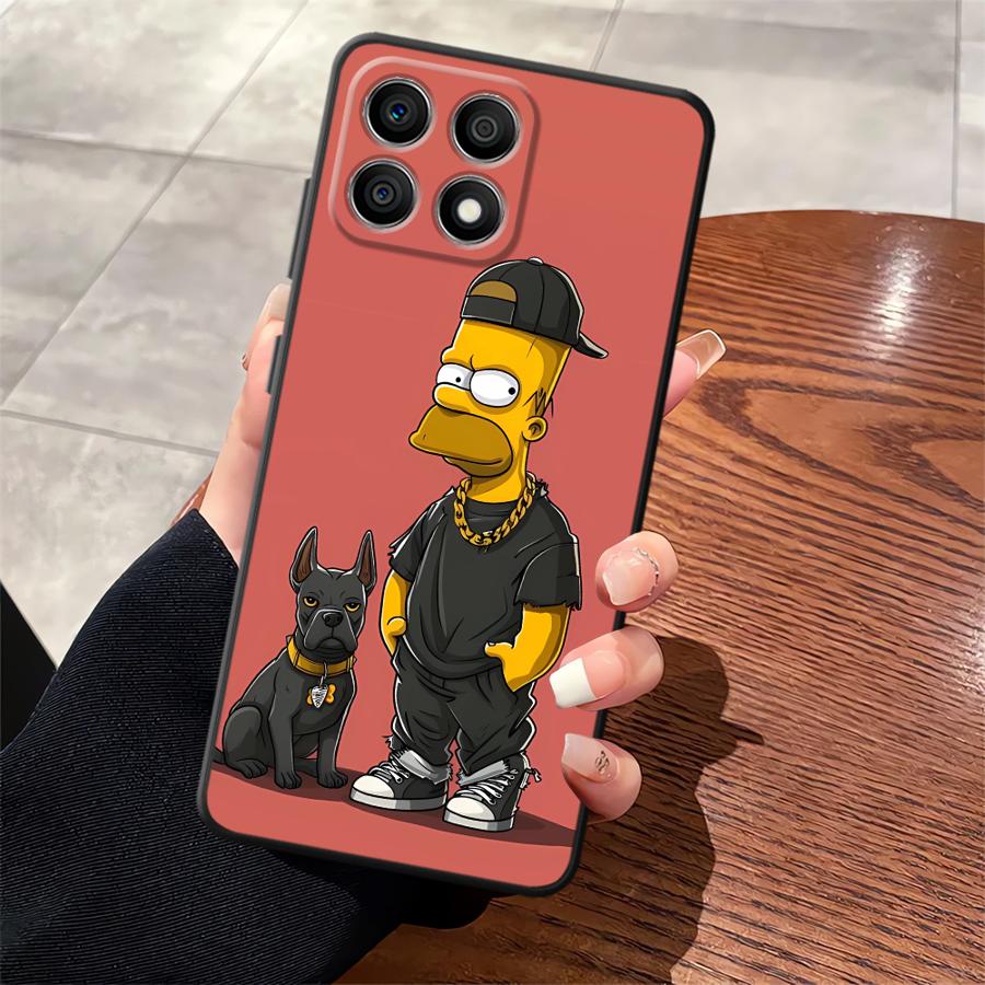 The S-simpsons Cartoon Case for Honor X9 X7a X9a 90 Lite 70 X8 X9c 8X Funda Phone Cover