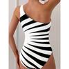 Costum de baie sexy cu talie înaltă dintr-o bucată Costum de baie pentru femei, subțire și conservator, de mărime mare, pentru plajă, la malul mării, costum de baie Bikini