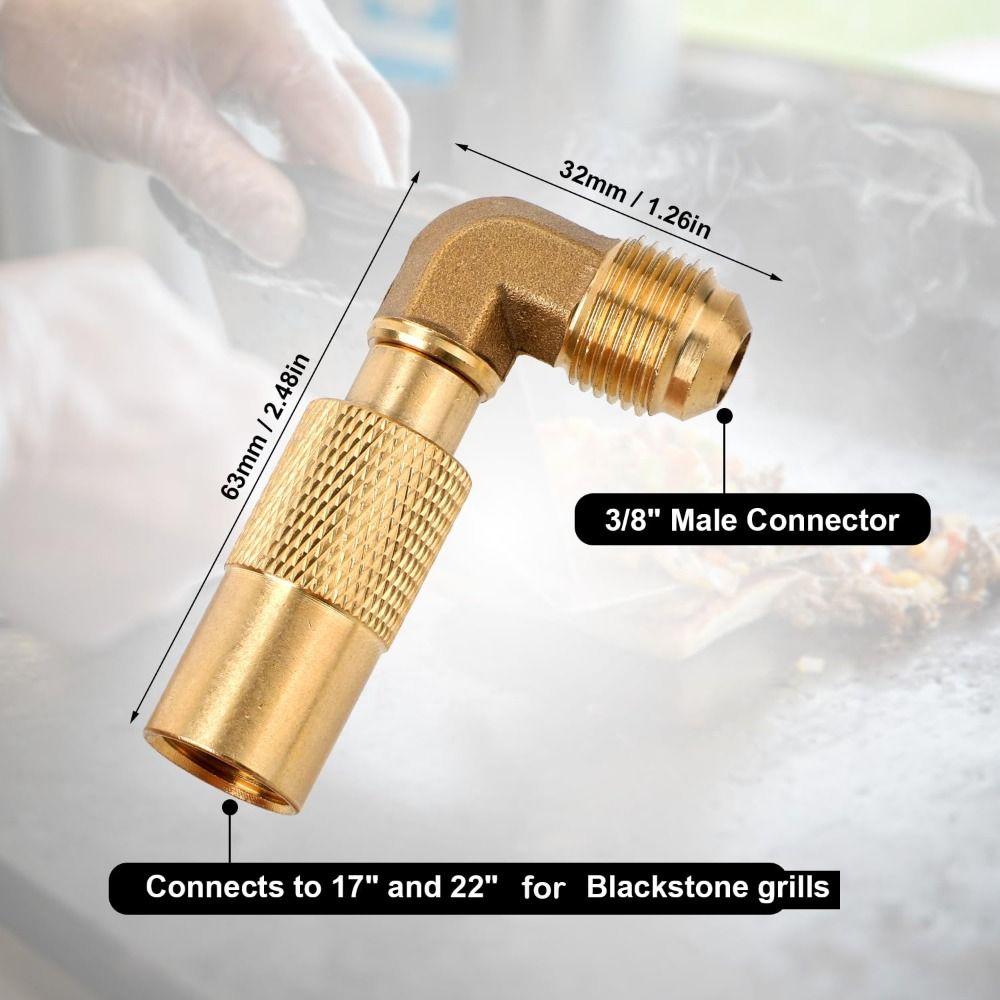 3/8" samec převodní šroubení pro stolní kempingové grilovací pánve Blackstone 17in/22in