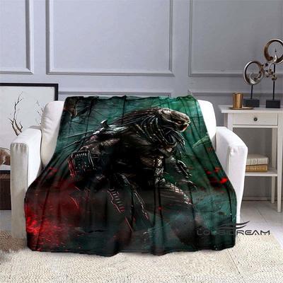 Alien Vs. Predator Printed Blanket Warm and Beautiful Flannel Soft and Comfortable Home Travel Bed Blanket Birthday Gift