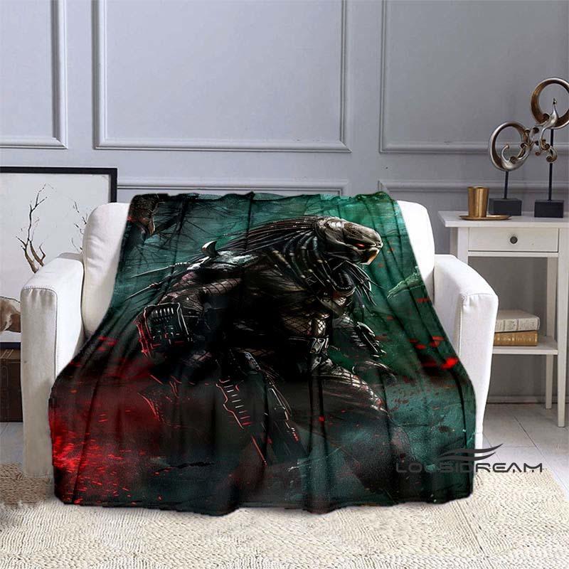 Alien Vs. Predator Printed Blanket Warm and Beautiful Flannel Soft and Comfortable Home Travel Bed Blanket Birthday Gift