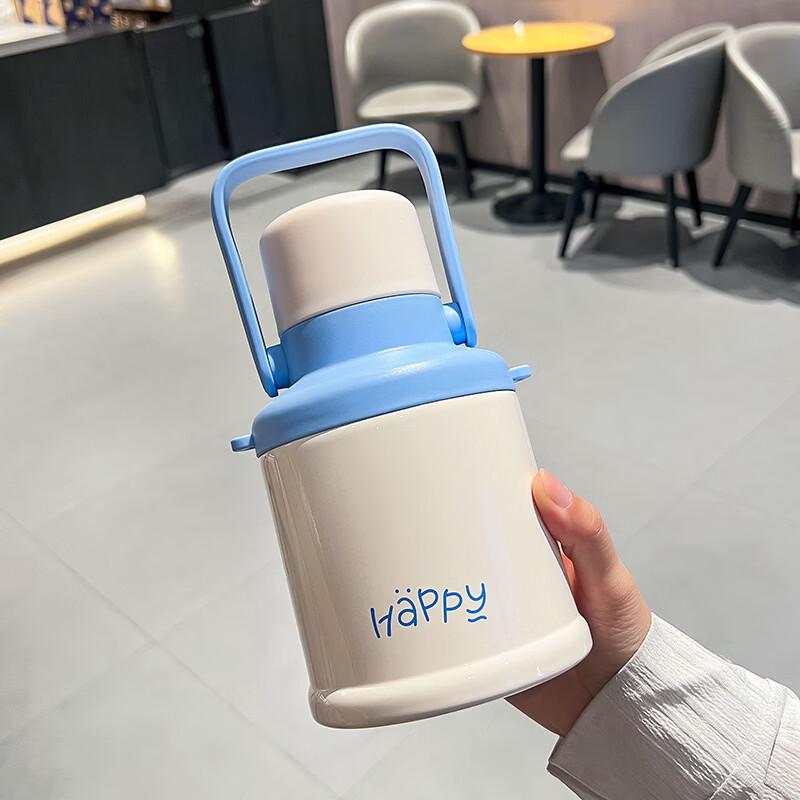 

OLOEY Large Capacity 316 Stainless Steel Insulated Water Bottle with Handle & Dual-Drink Lid