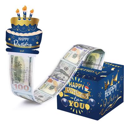 Surprise Pull-Out Cash Gift Box with 50 Transparent Bags