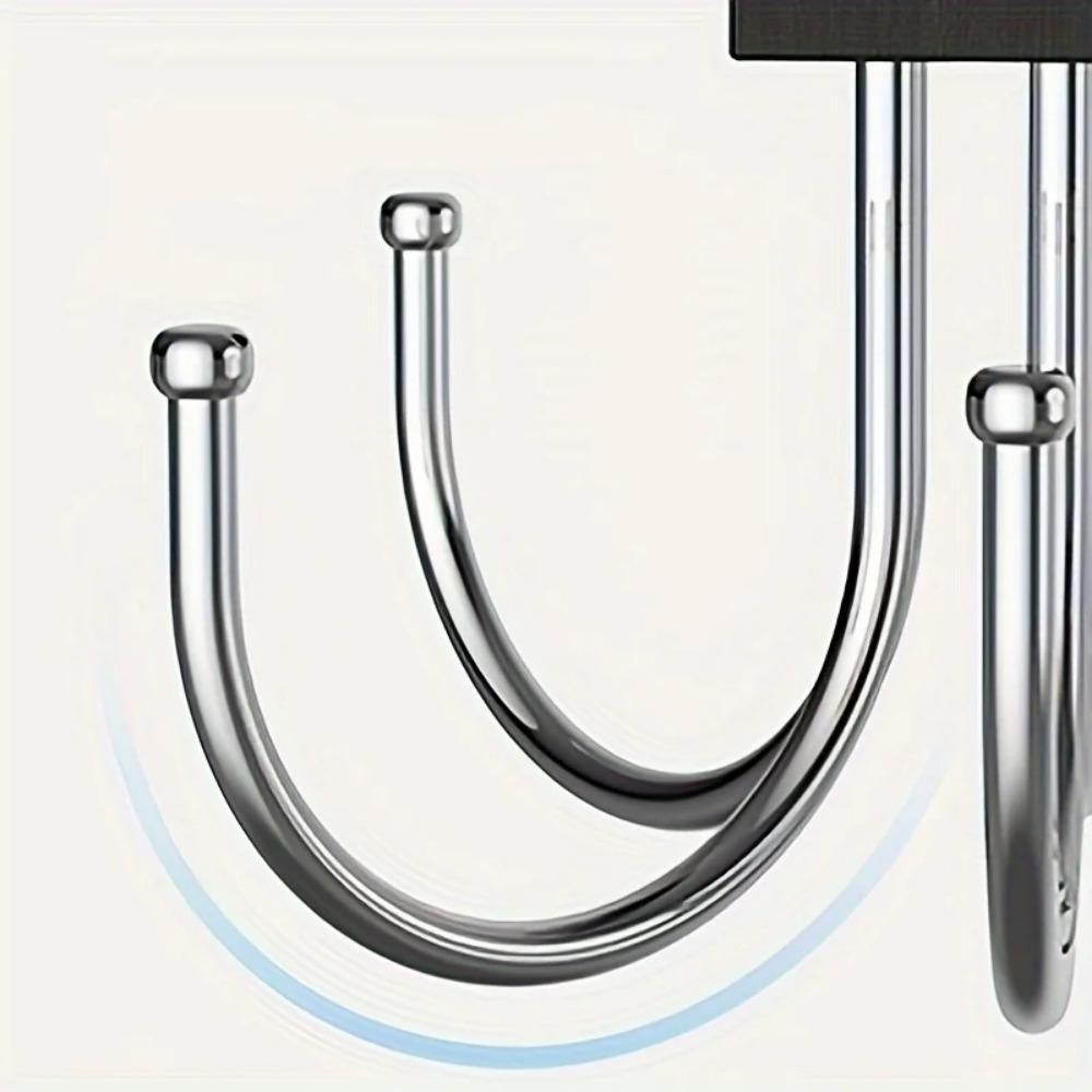 1Piece Multifunctional Hook, Multi Claw Bag Storage Hook, Tie Metal Storage Suitable for Scarves, Belts, Home Storage