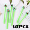 10 Pcs Avocado Fruit Gel Pen 0.5mmCarbon Black Quick Drying Stationery Office School Supplies Gifts Sweet Lovely Pretty Creative Back To School Season