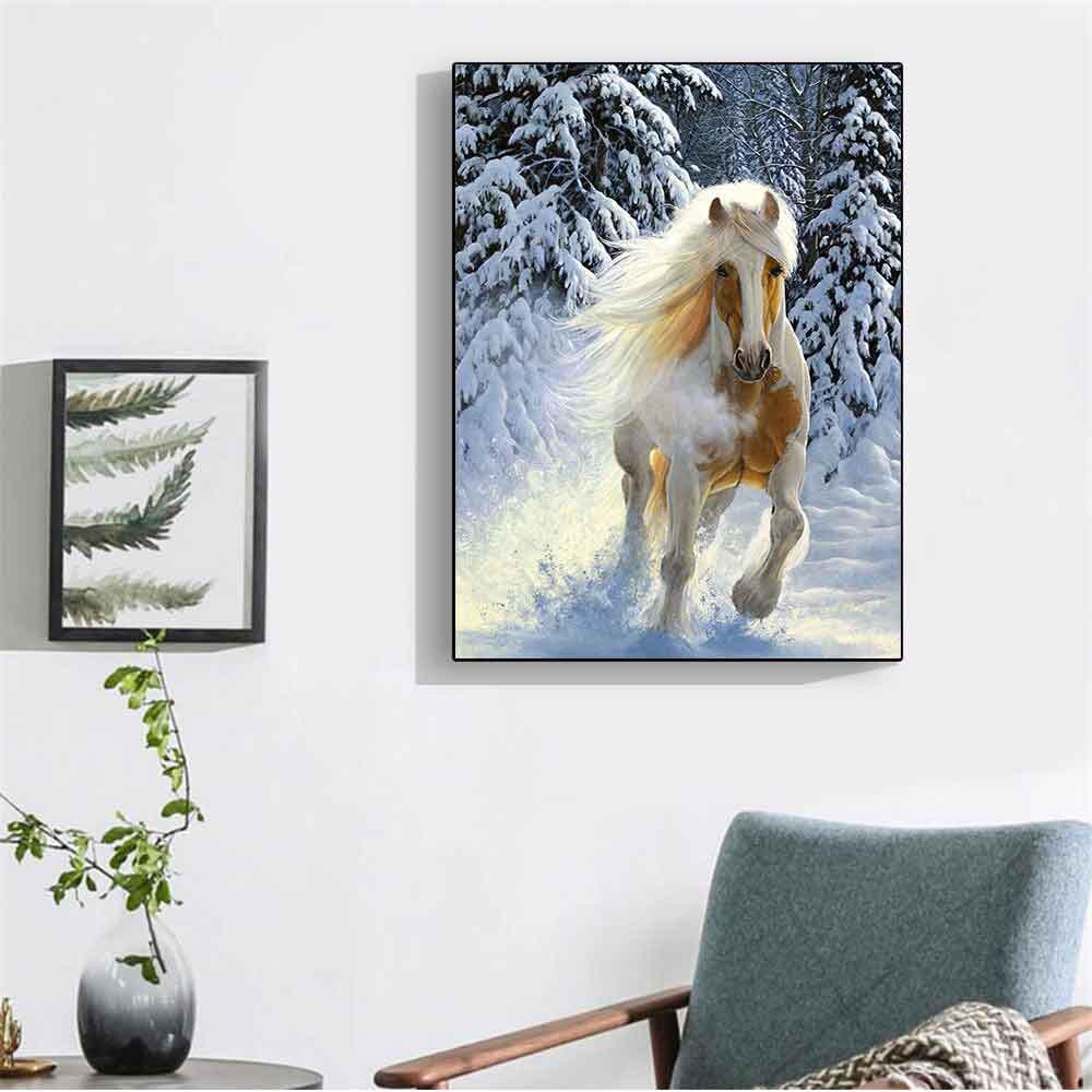 Diamond Painting Horse Home Decoration Full Square Drill Diamond Embroidery Cross Stitch