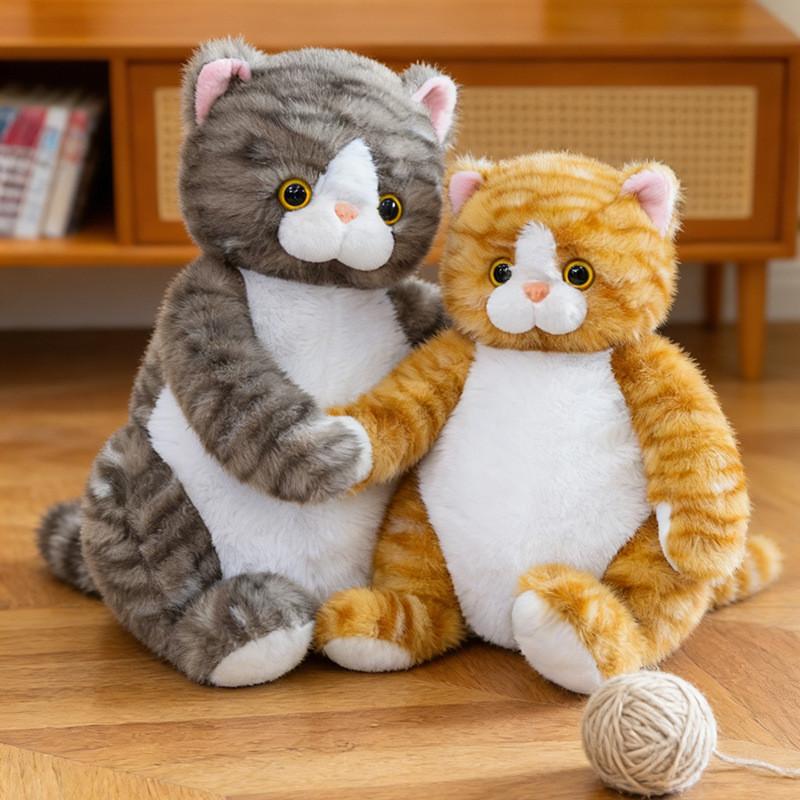 Plush Cat Toy Pillow With Pp Cotton Fill For Girls And Kids Comfort