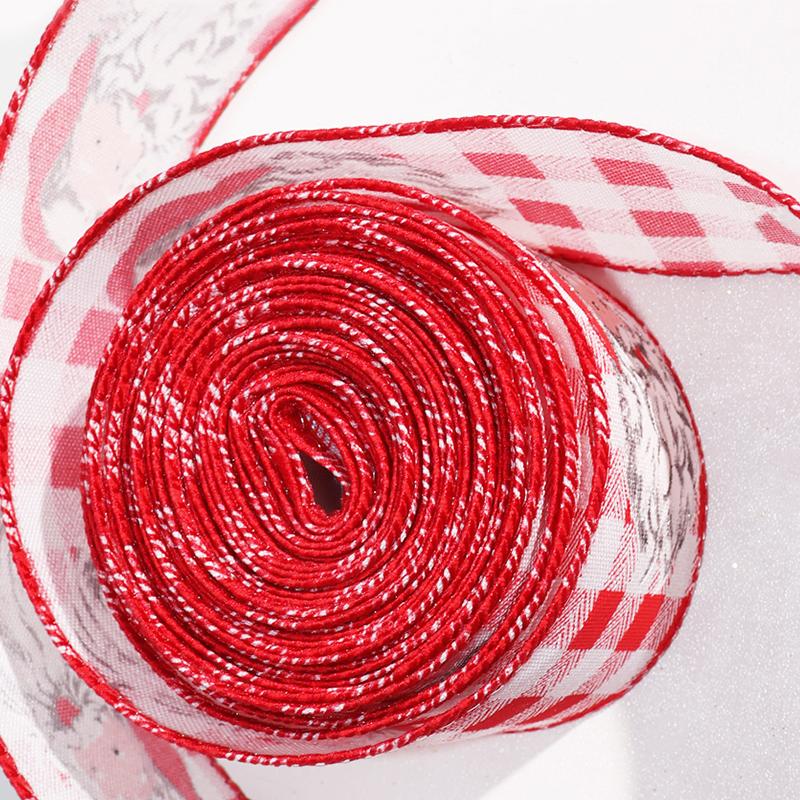 6.3cm Reusable Jute-Style Christmas Craft Ribbon Polyester Webbing