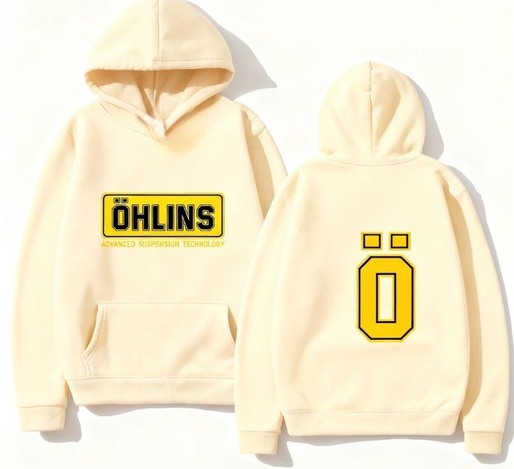 Autumn and Winter Warm Hoodies Motorcycle Sports Racing Ohlins Long Sleeve Warm Sweatshirts Men's and Women's Hoodies