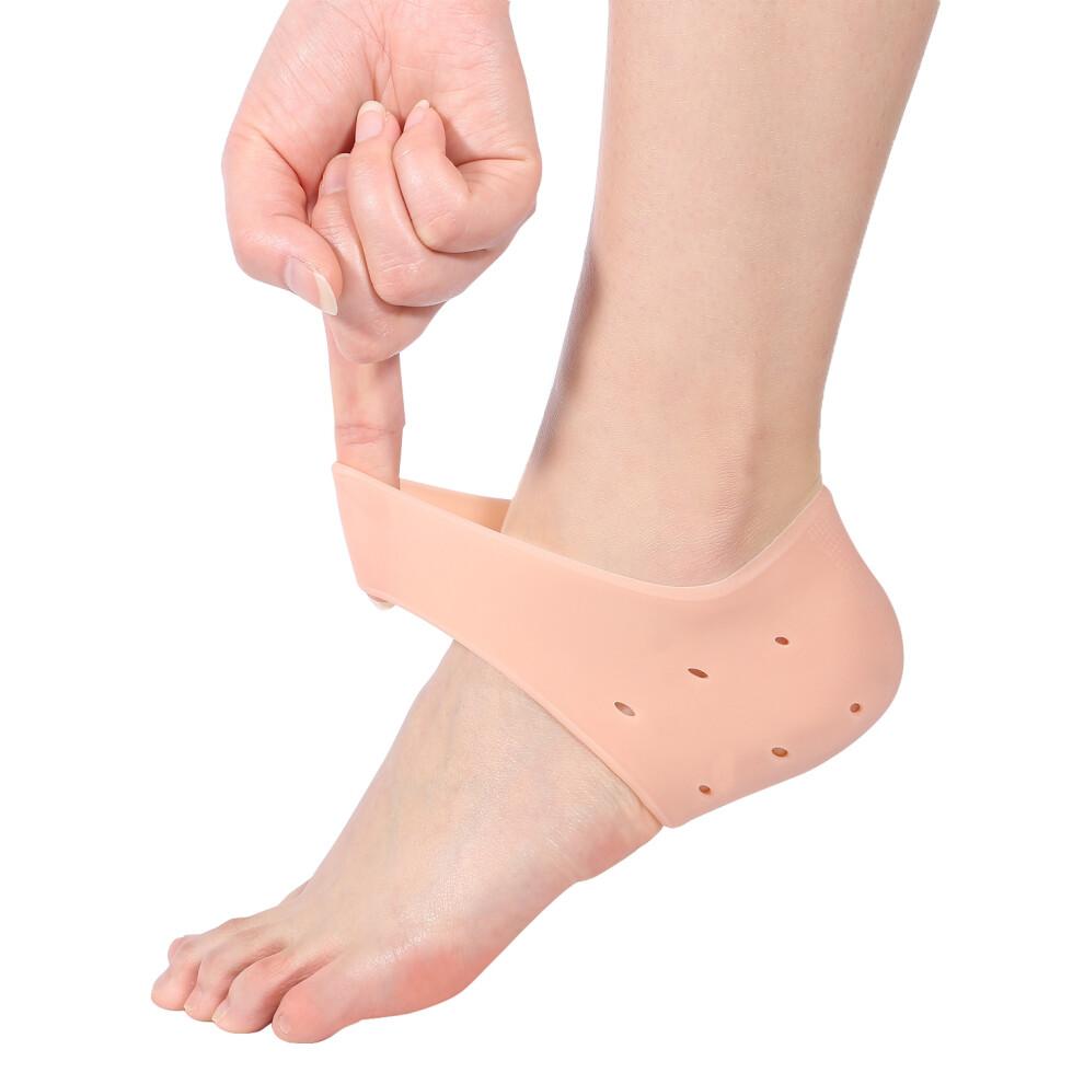 Silicone Heel Protectors, Moisturizing Cushion for Men And Women Skin Care Treatment, Medical Grade Silicone Heel Wraps, Anti-Cracking Heel Pads for
