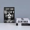 GYM Signs Tin Painting Metal Vintage Plaque Decoration Metal Wall Art Sportsman Retro Poster Iron Plate Home Decor 20x30cm