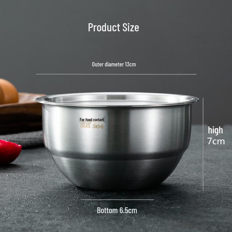 304 Stainless Steel Steaming Bowl with Lid