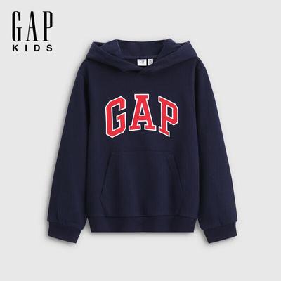Kids' 2026 Spring Loose Fit Logo Hooded Sweatshirt