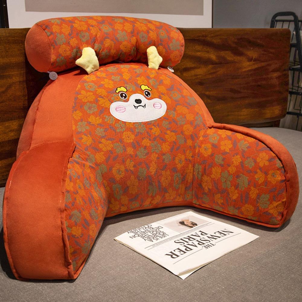 Bed Head Cushion with Lumbar Support Soft Pillow Large Backrest for Reading Phone Use Comfort