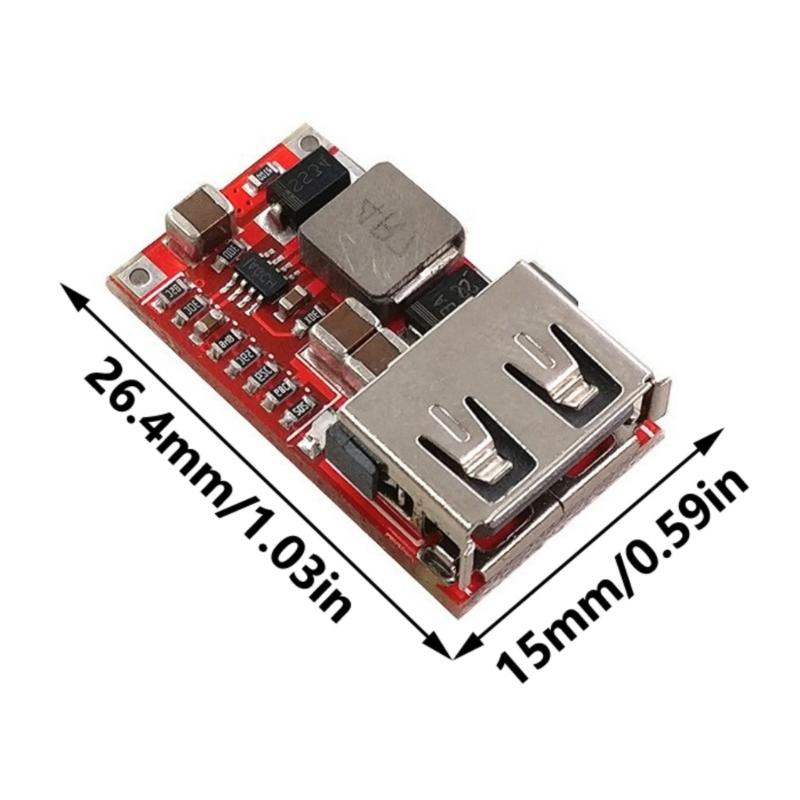 Portable DCBucks Converters DCStep Down Module 6V 24V Input to 5V 3A Output for USB Devices Tablet Charging