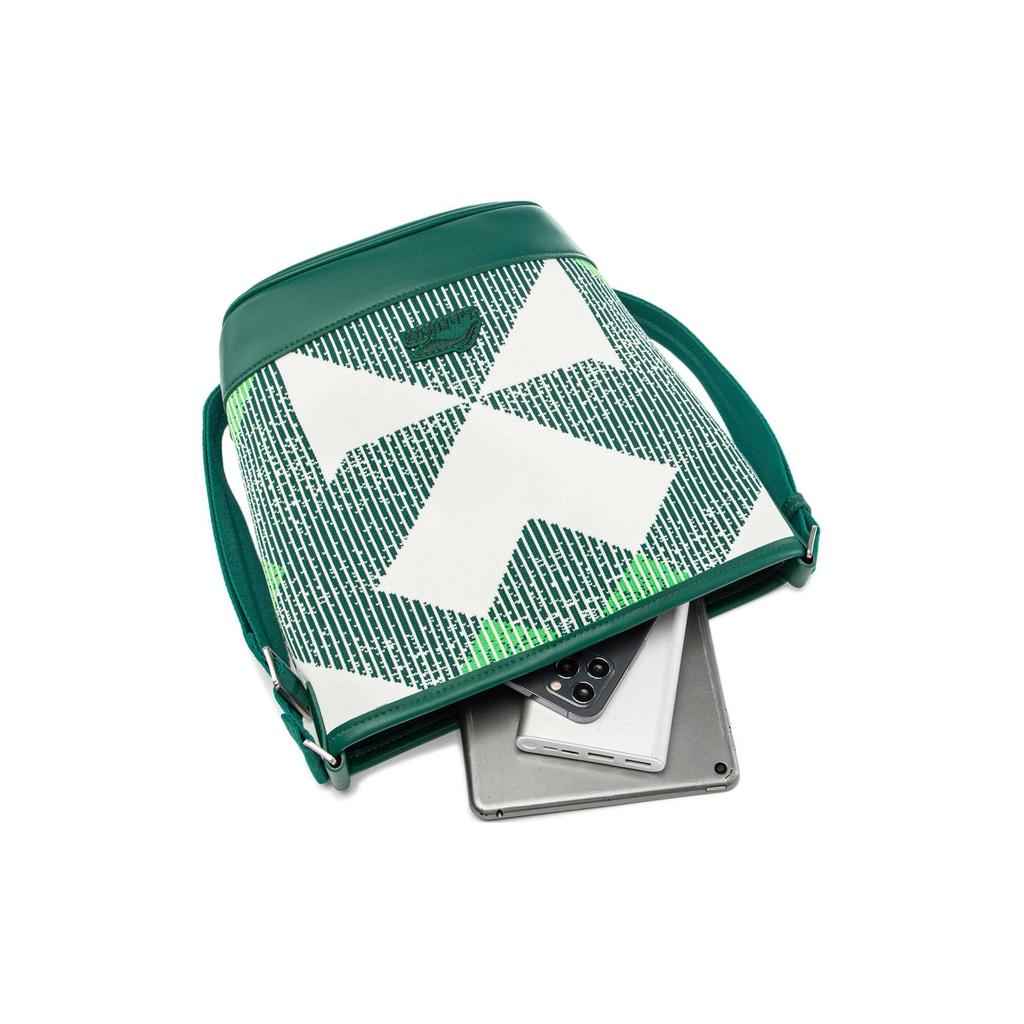 New LiNing Sports Life Collection Polyester Sports Bag, Shoulder Bag, Crossbody Bag Unisex Green White Multicolor ABDU279-1