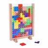 JVILEX Holzpuzzle Tetris Puzzle Holzspielzeug 3D Puzzle Spiel Dreidimensional (Kunststoff) [Gebraucht]