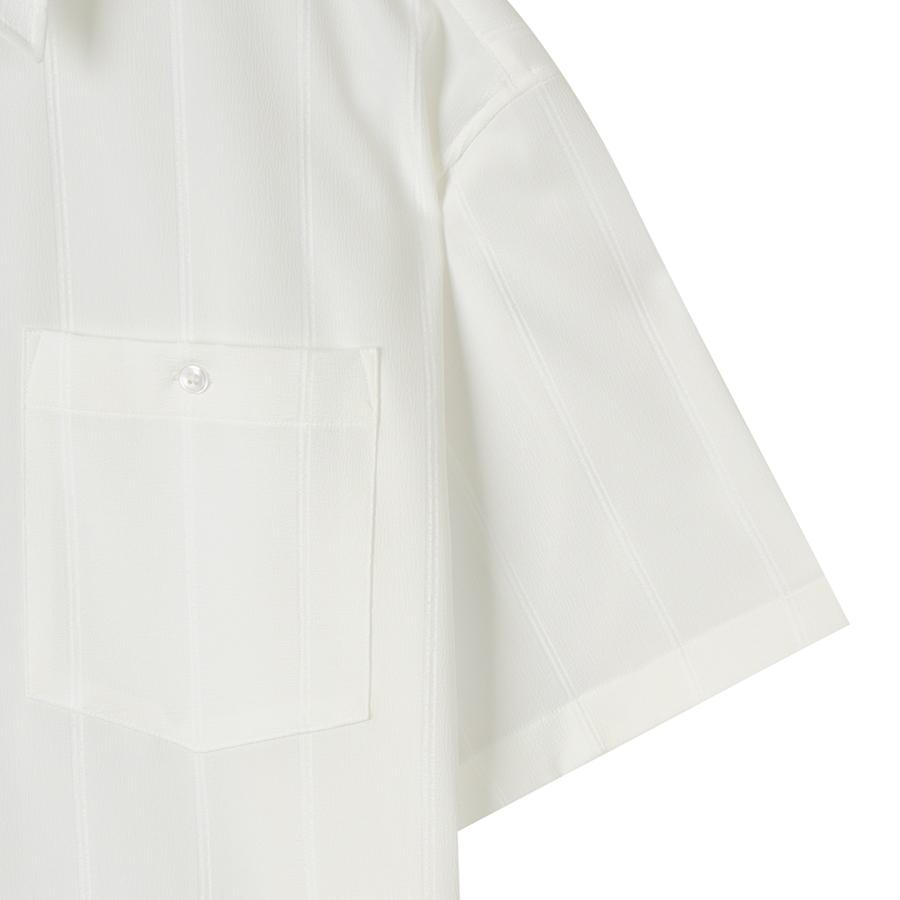 FAHRENHEIT Oversized Wrinkle Two-Pocket Shirt (Fibad5355)