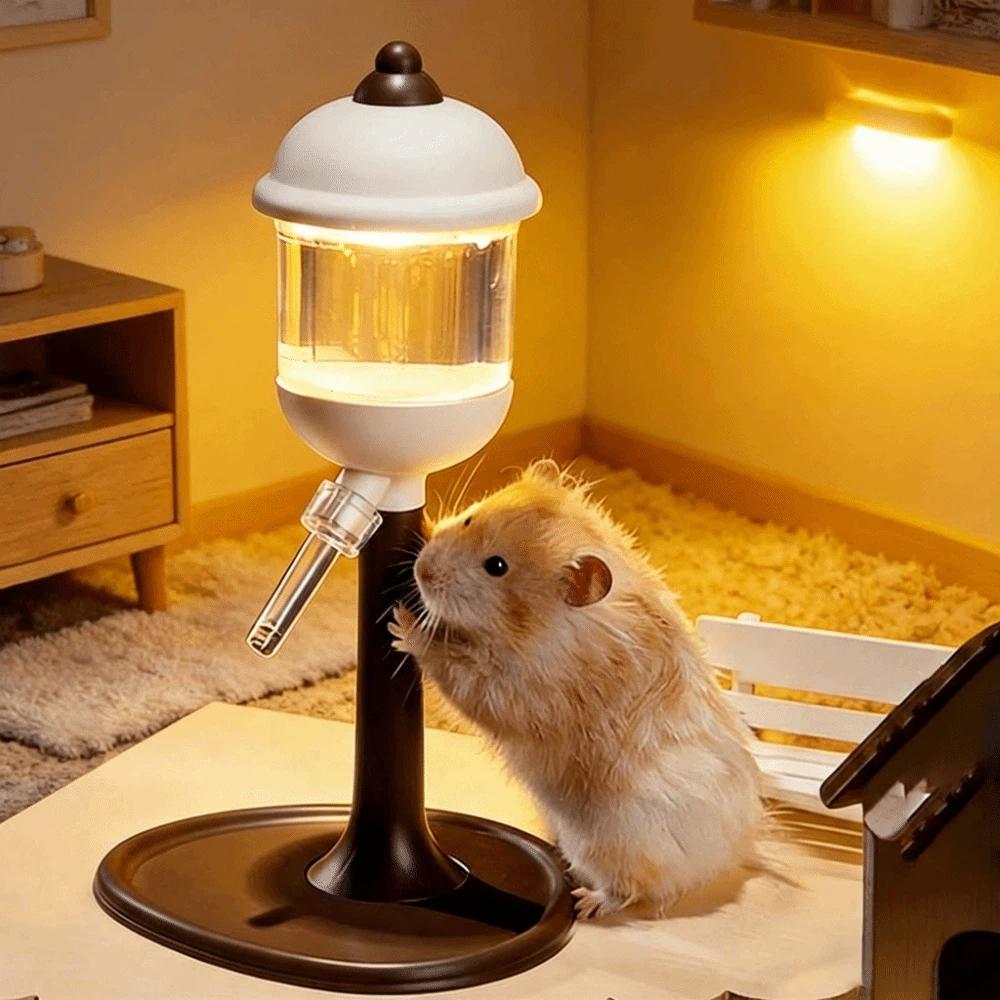 Leakproof Automatic Drinking Fountain With LED Light Animal Water Dispenser  for Rabbit/Squirrel