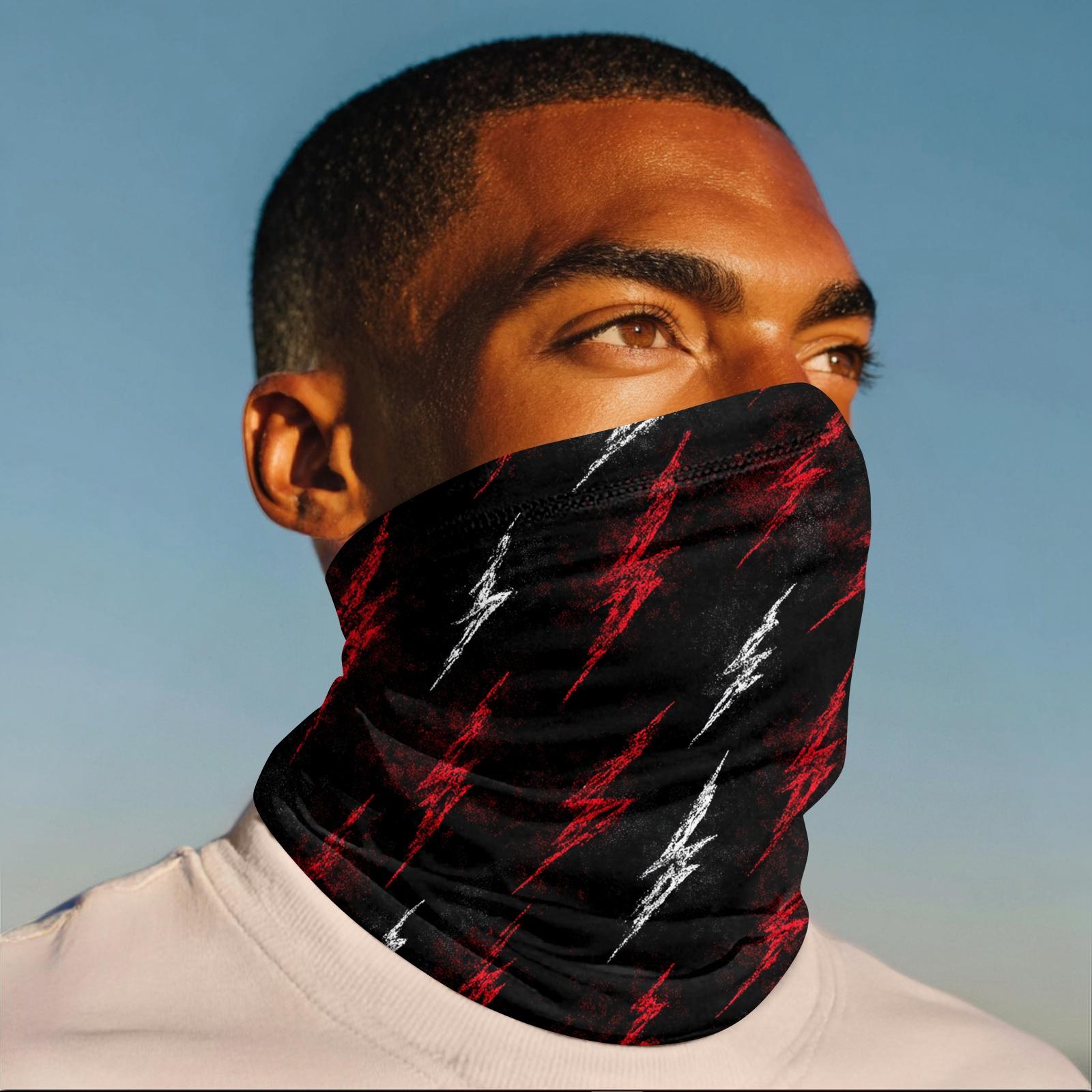 

Уличный солнцезащитный козырек Велосипедная маска Анти-ультрафиолетовая бандана Солнцезащитный шарф для шеи One Size красный