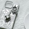Fashionable Heart Pendant Stylish Bowknont Keychain Bag Charm Earphone Accessory Elegant Pearl Bowknot Heart Charm