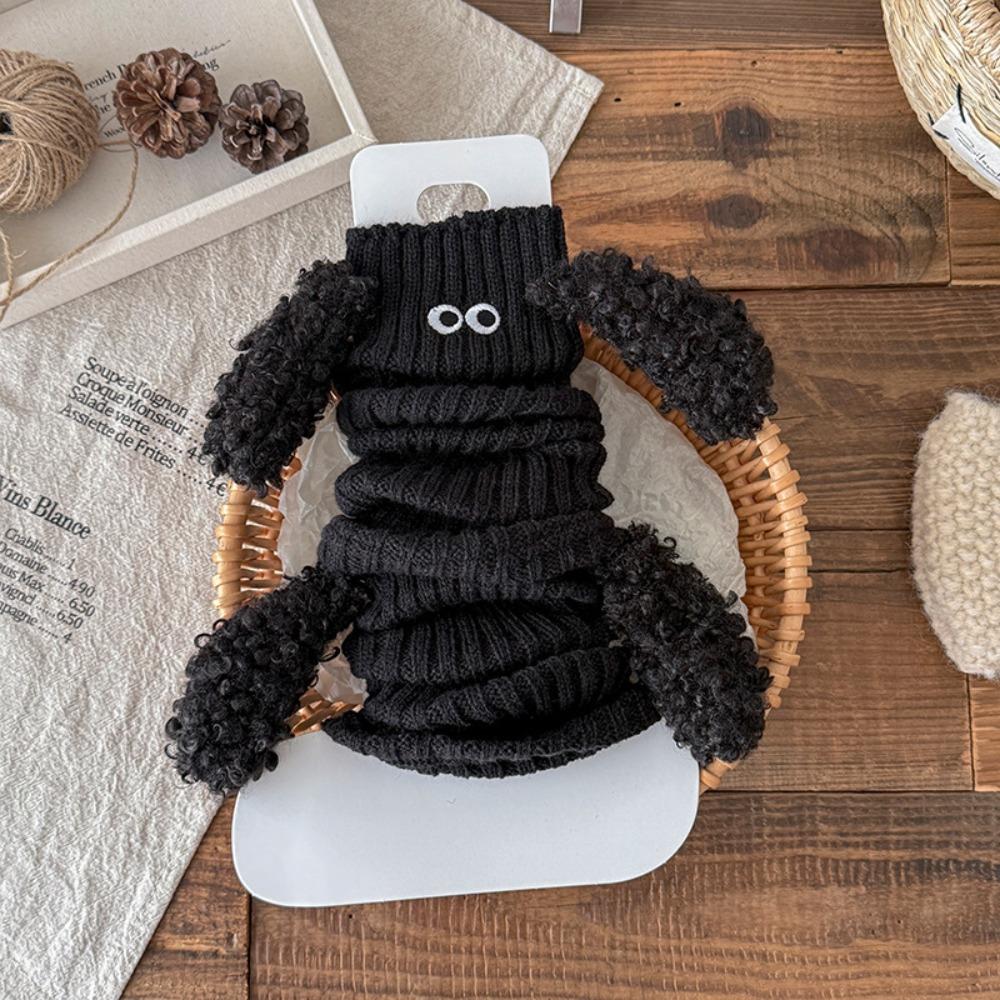 

Retro Puppy Kids Leg Warmers Solid Color Thickened Lolita Long Socks Keep Warm Knitted Mid-Calf Sock Autumn Winter