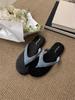 Flat-Bottomed Flip-Flop Shoes Women'S Shoes Summer Wear Beach French Small Sandals Sandals