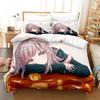 Danganronpa V3 Duvet Cover Set for Adults Boys 3 Piece Cartoon Anime Bedding Set Bedroom Y2k Quilt Cover Pillowcase