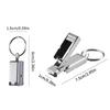 Mini Nail Clip Foldable Travel Manicure Tool with Safety Lock for Convenient Cutting at Home or Office