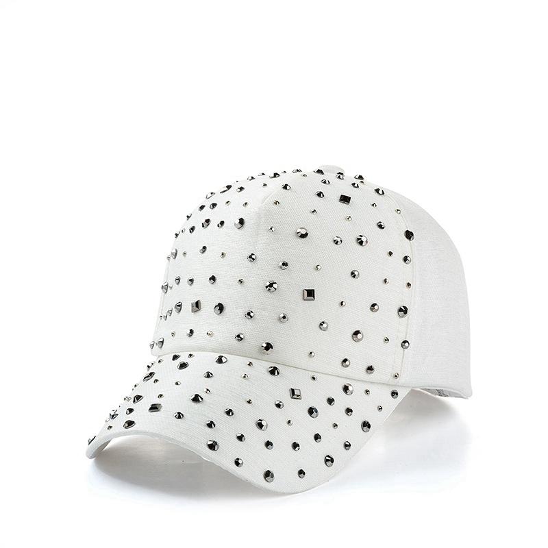 Rhinestone Adjustable Baseball Cap Trucker Cap Men Breathable Mesh Korean Version Summer Snapback Dad Hat