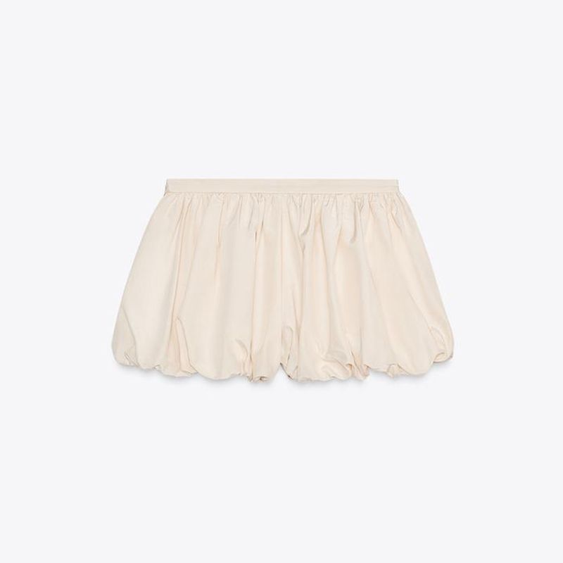 Summer New Product Women's Clothes Casual Style Pleated Decorative Mid-Waist Balloon Version Bud Skirt Pants 2631209