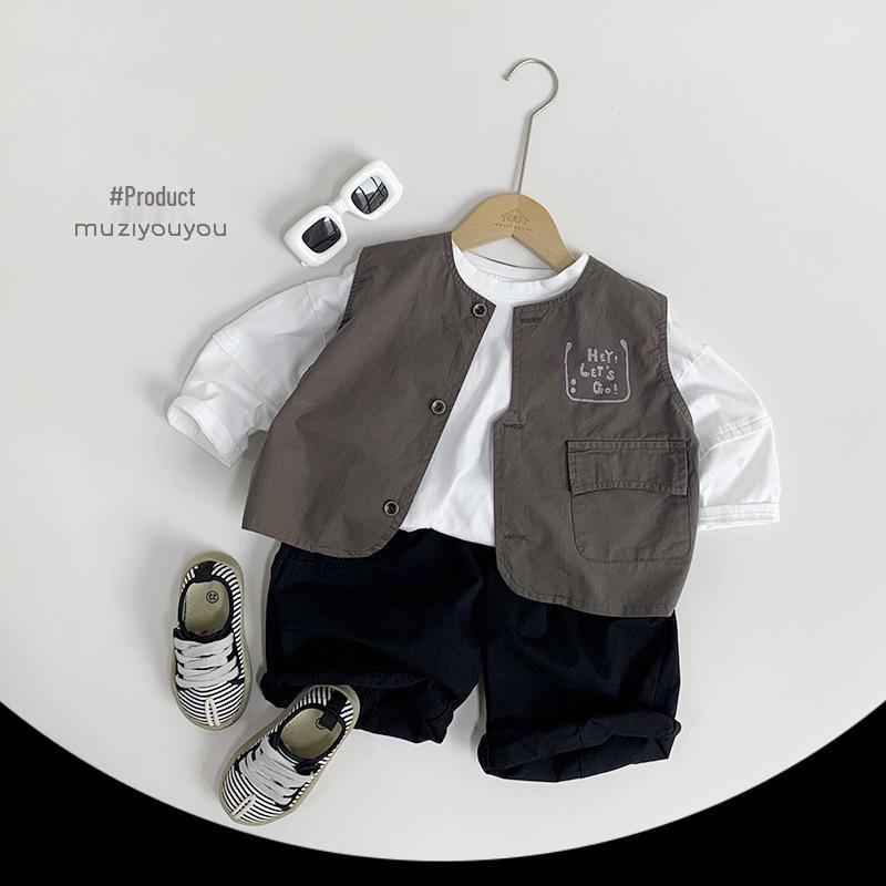 Vår/Sommar Barn Ärmlös Väst: Lättviktig, Casual, Koreansk stil för småbarn, pojkar & flickor