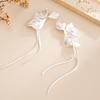 Eleganti Orecchini Pendenti con Fiori e Lunghe Frange per Donna Romantici Orecchini Pendenti con Petali di Foglie di Ginkgo Lusso Gioielli da Matrimonio