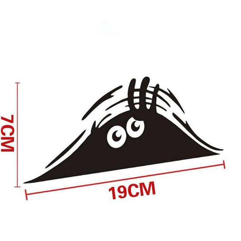 Dune Strange Scratch Car Sticker Funny Peeking Monster 3D Big Eyes Car Sticker For Ford Hyundai Bmw Toyota Mazda Car Accessories