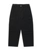 WACKY WILLY Wide Cotton Cargo Elastic Waist Pants Black